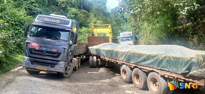 Một sự cố giao thông trên quốc lộ 14D. Ảnh: CÔNG TÚ