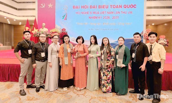 Đoàn đại biểu tỉnh Đồng Tháp tại Đại hội.