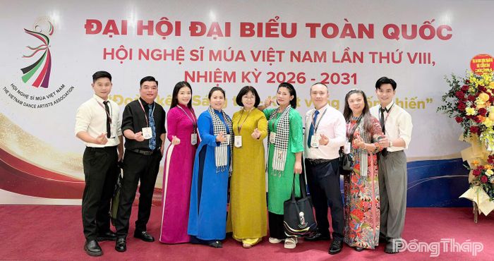 Đoàn đại biểu tỉnh Đồng Tháp tại Đại hội.