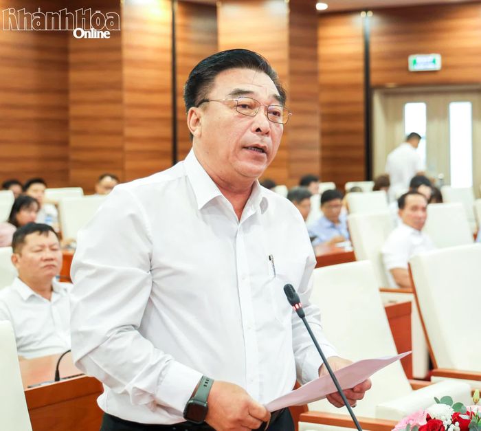 Chủ tịch Hội Nhà báo tỉnh phát biểu tại buổi họp báo.