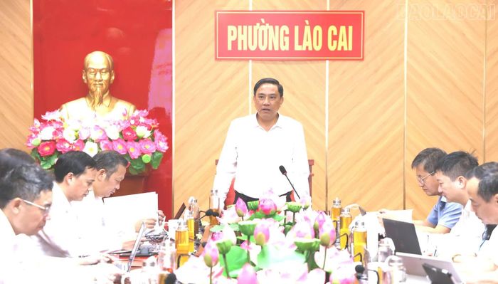 Đồng chí Hoàng Giang - Phó Bí thư Thường trực Tỉnh ủy, Chủ tịch HĐND tỉnh kết luận buổi làm việc.