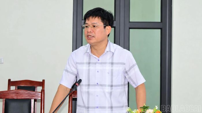 Ông Nguyễn Đoạt - Phó Giám đốc Sở Khoa học và Công nghệ tỉnh phát biểu tại hội nghị.