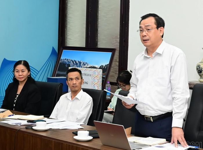  Đồng chí Nguyễn Trùng Khánh - Cục Trưởn﻿g Cục Du lịch Quốc gia Việt Nam phát biểu tại buổi làm việc. 