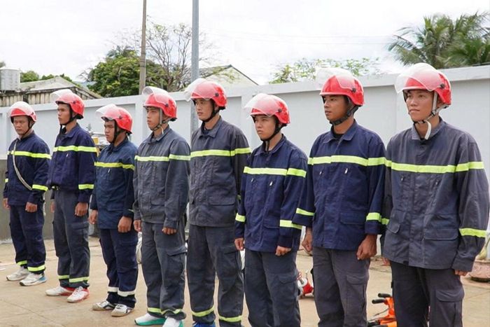 Lực lượng tham gia luyện tập rút kinh nghiệm sau mỗi buổi tập