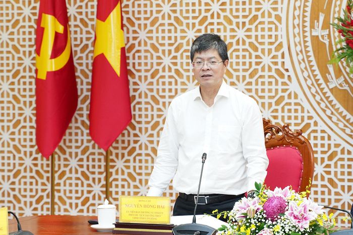 Ủy viên Ban Thường vụ Tỉnh ủy, Phó Chủ tịch Thường trực UBND tỉnh Nguyễn Hồng Hải yêu cầu các đơn vị, địa phương quyết tâm phấn đấu tăng trưởng GRDP trong quý IV/2026 đạt cao