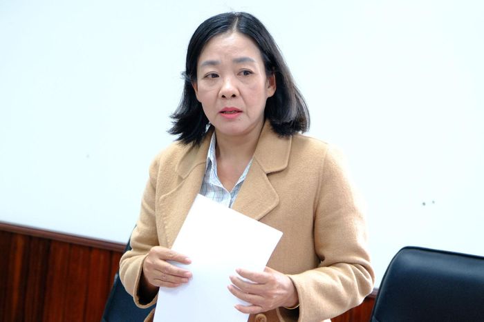 Bà Khúc Thị Thoi, Phó Giám đốc Sở Văn hóa, Thể thao và Du lịch thông tin về công tác quản lý nhà nước về báo chí