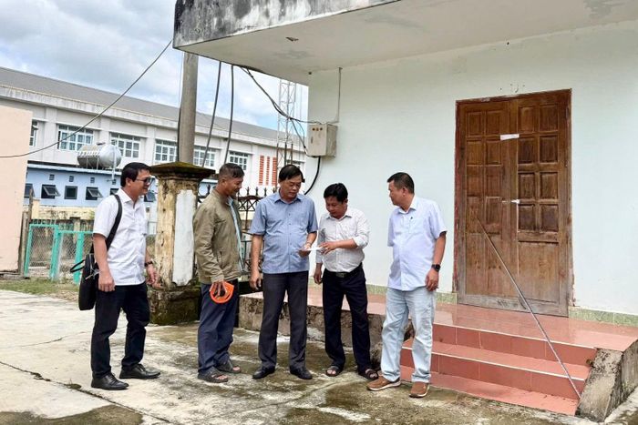 Đoàn công tác Báo và PTTH Lâm Đồng kiểm tra hiện trạng tài sản tại xã Suối Kiết
