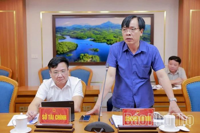 Lãnh đạo Sở Nông nghiệp và Môi trường phát biểu tại hội nghị.
