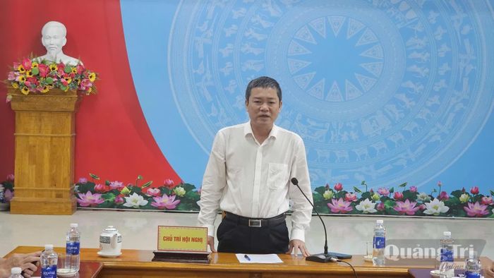 Đồng chí Phan Phong Phú, Phó Chủ tịch UBND tỉnh phát biểu chỉ đạo tại buổi làm việc - Ảnh: Phan Khiêm