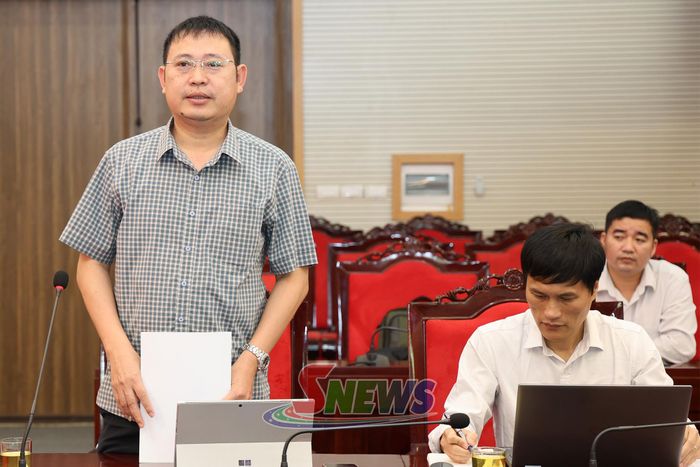 Đại diện Công ty TNHH Xuân Thiện Ninh Bình phát biểu tại cuộc làm việc.