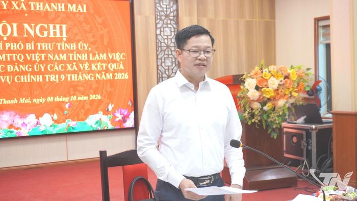 Đồng chí Đinh Quang Tuyên, Phó Bí thư Tỉnh ủy, Chủ tịch Ủy ban MTTQ tỉnh phát biểu kết luận.