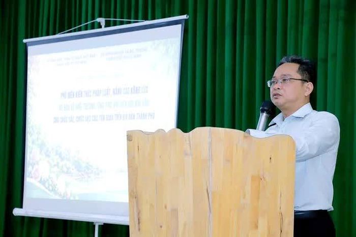 Phó Chủ tịch Ủy ban MTTQVN TP.HCM Phạm Minh Tuấn phát biểu khai mạc