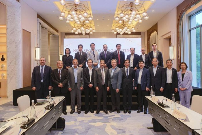 Lãnh đạo cấp cao các bên góp vốn, Ban lãnh đạo NSRP và lãnh đạo các ban của PETROVIETNAM tham dự Hội nghị. Ảnh: PVN.