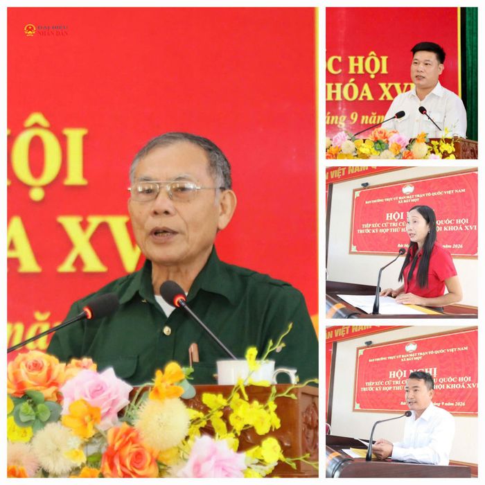Cử tri tỉnh Thanh Hóa nêu ý kiến, kiến nghị. Ảnh: Đào Cảnh