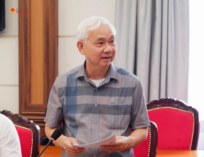 Phó Chủ tịch HĐQT Tập đoàn Becamex Phạm Ngọc Thuận phát biểu. Ảnh: Tịnh Hà