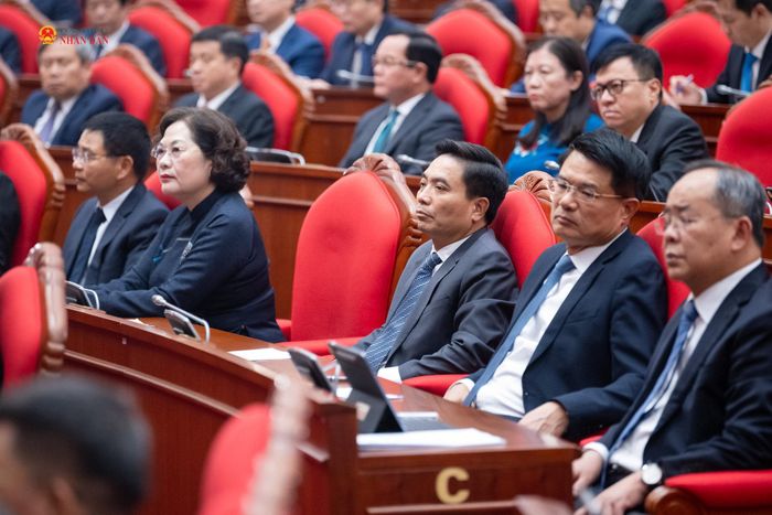 Các đại biểu dự phiên bế mạc hội nghị. Ảnh: Phạm Thắng