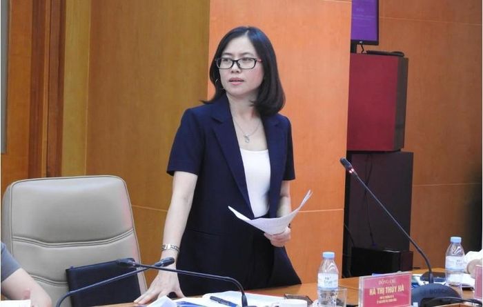 Bà Hà Thị Thúy Hà, Phó Vụ trưởng Vụ VI, Ủy ban Kiểm tra Trung ương.
