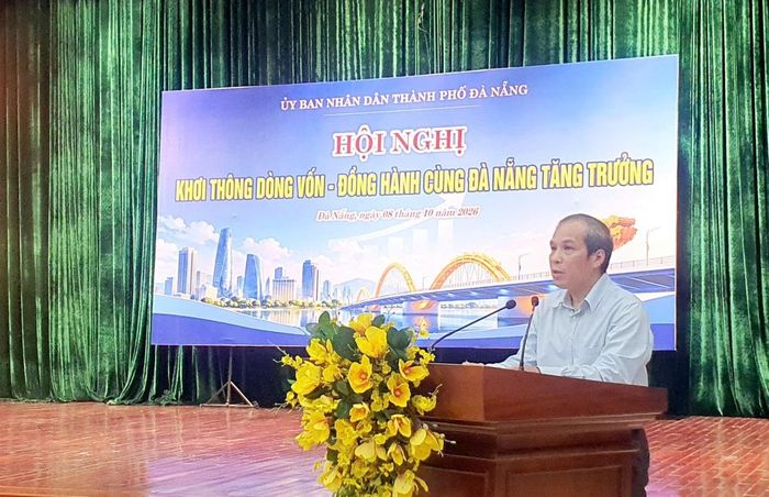 Phó Thống đốc Thường trực NHNN Đoàn Thái Sơn phát biểu tại hội nghị - Ảnh: C. Thái