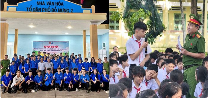 Công an phường Điện Bàn Bắc đẩy mạnh tuyên truyền phòng, chống ma túy cho thanh thiếu niên và học sinh.