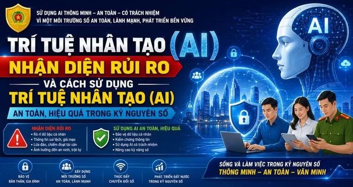 Lực lượng Công an triển khai nhiều hình thức tuyên truyền vì môi trường số an toàn, lành mạnh.