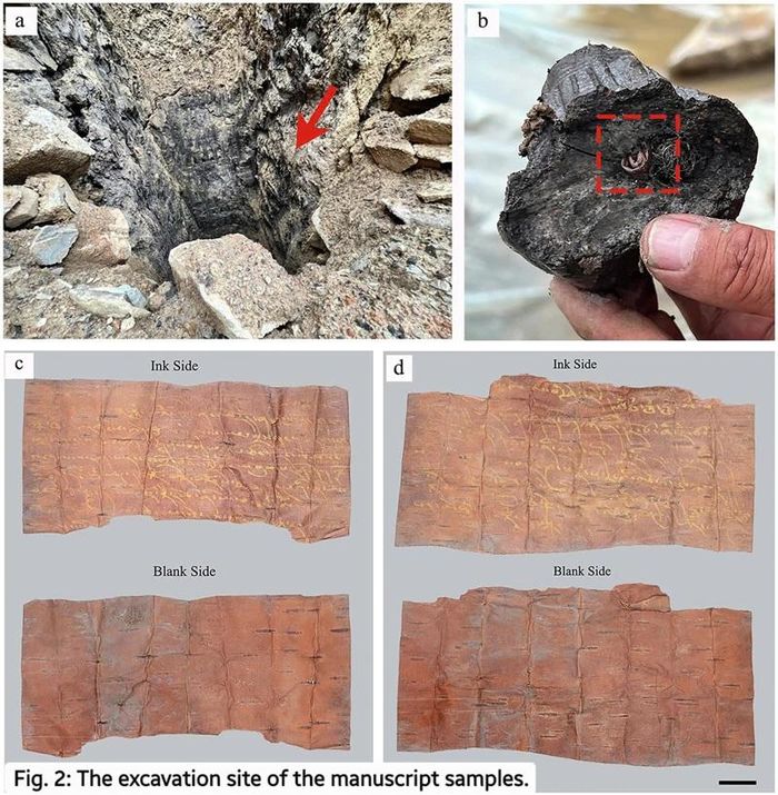 Vị trí phát hiện tsha-tsha và hai mảnh bản thảo XZDL-1, XZDL-2. Nguồn: Fig. 2, Chen et al. (2025).
