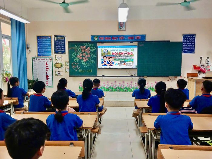 Bắc Ninh đẩy mạnh truyền thông tác hại của thuốc lá tại trường học. Ảnh: Sở Giáo dục và Đào tạo Bắc Ninh