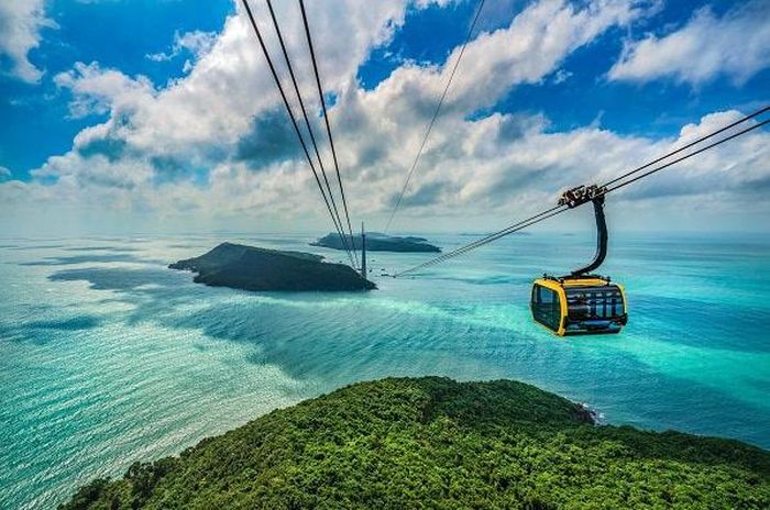 Cáp treo Hòn Thơm ở Phú Quốc - Ảnh: Sun Group