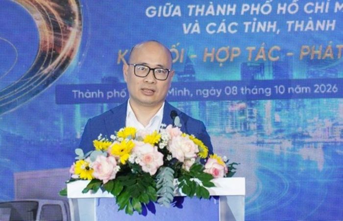 Thứ trưởng Bộ Công Thương Lương Hoàng Thái phát biểu