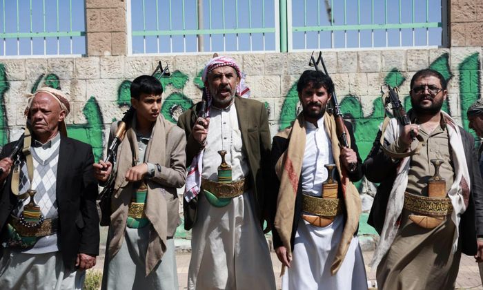 Các thành viên của Houthi ở Yemen - Ảnh: Reuters