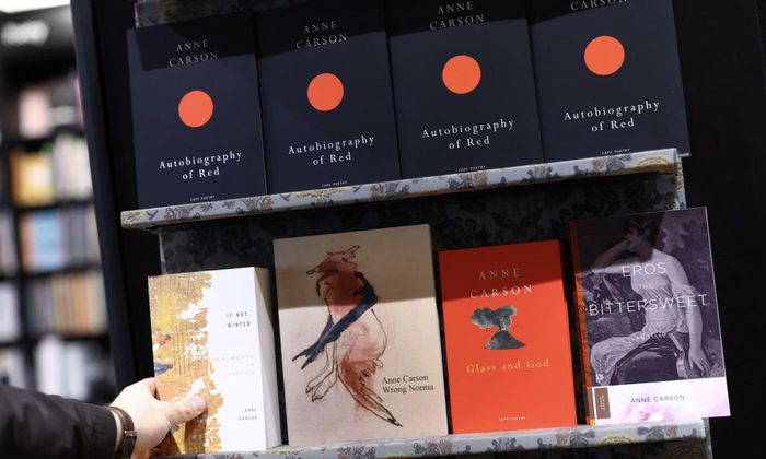 Các tác phẩm của tác gia Anne Carson - Ảnh: Reuters