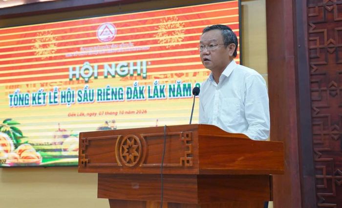  Phó Chủ tịch UBND tỉnh Đào Mỹ phát biểu tại hội nghị. 