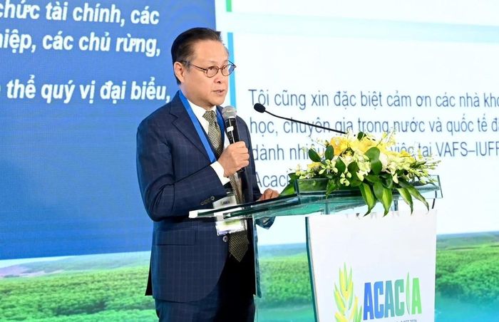 Ông Nguyễn Quốc Khanh, Chủ tịch Hiệp hội Gỗ và Lâm sản Việt Nam (VIFOREST). Ảnh: Kiều Chi.