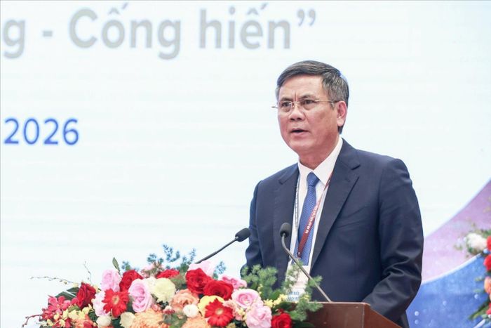 Phó Chủ tịch Ủy ban Trung ương Mặt trận Tổ quốc Việt Nam Trần Thắng phát biểu chỉ đạo. Ảnh: Quang Vinh