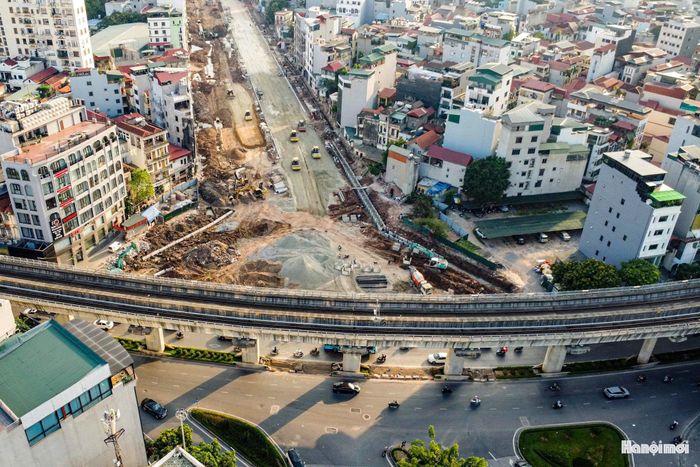 Đoạn Vành đai 2.5 qua phường Cầu Giấy cơ bản hoàn thành các hạng mục xây dựng, phấn đấu thông xe trước ngày 10-10.