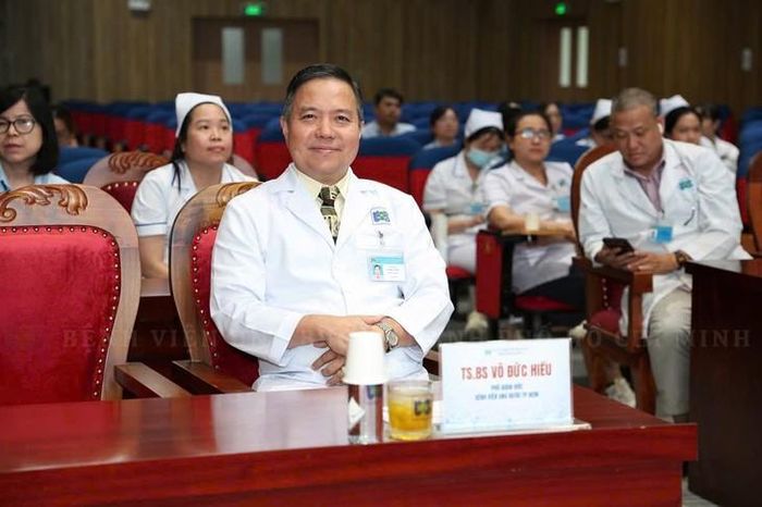 TS.BS Võ Đức Hiếu, phó giám đốc Bệnh viện Ung bướu TPHCM tham dự chương trình tập huấn. Ảnh: BV cung cấp