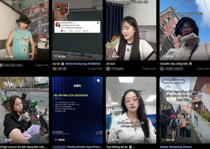 Meme "dự án ma" bắt đầu rầm rộ trên TikTok.