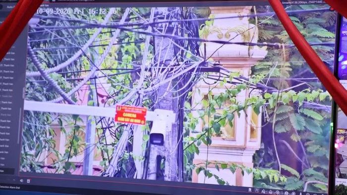 Hình ảnh thực tế truyền về từ các vị trí lắp đặt camera trên địa bàn xã