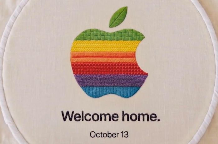 Logo của Apple cho sự kiện ngày 13/10. Ảnh: @gergjoz/X.