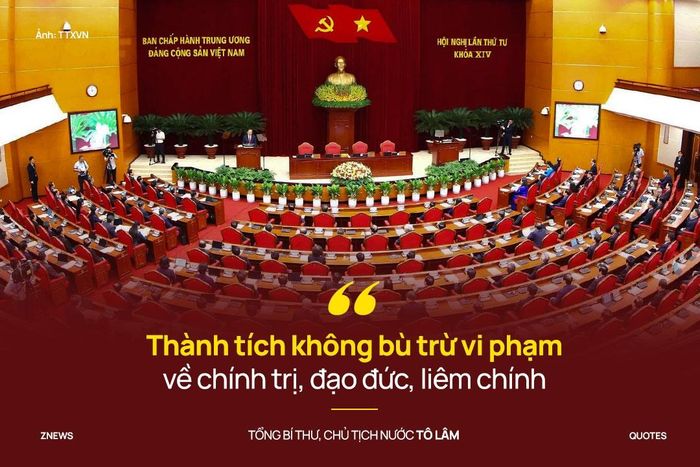  Tổng Bí thư, Chủ tịch nước Tô Lâm nhấn mạnh thành tích không bù trừ vi phạm về chính trị, đạo đức, liêm chính. Người đánh giá, giới thiệu, bố trí cán bộ chịu trách nhiệm về quyết định giới thiệu của mình. 