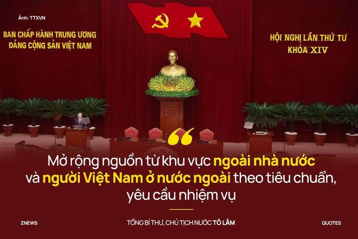  Mở rộng nguồn từ khu vực ngoài nhà nước và người Việt Nam ở nước ngoài theo tiêu chuẩn, yêu cầu nhiệm vụ. Chuẩn bị nguồn kế cận nhiều lớp; quan tâm cán bộ trẻ, cán bộ nữ, người dân tộc thiểu số, cán bộ khoa học, kỹ thuật; phát triển đội ngũ lãnh đạo, quản lý và chuyên gia chuyên sâu.