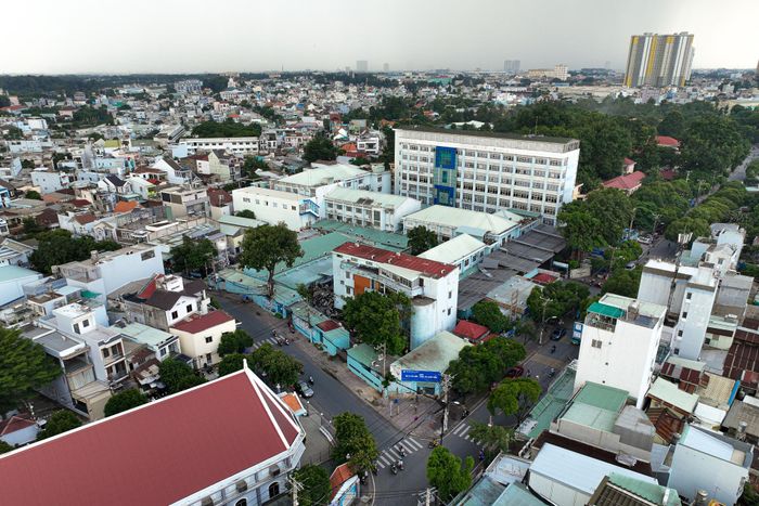 Toàn cảnh Bệnh viện Đa khoa Thủ Đức tại phường Tam Bình, TP.HCM. Ảnh: Duy Hiệu.