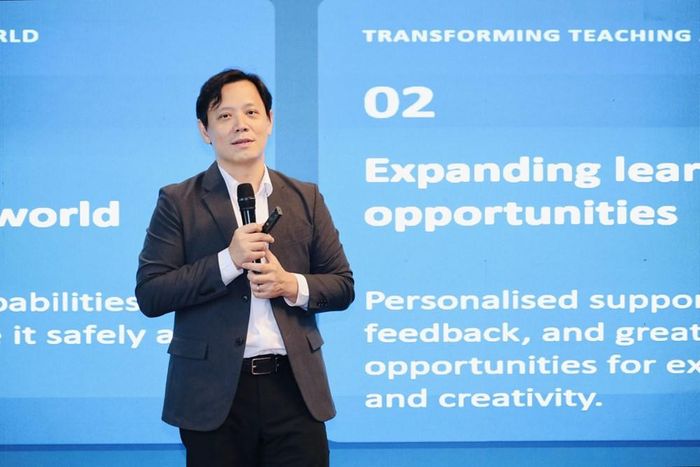 GS.TS Lê Anh Vinh, Viện trưởng Viện Chiến lược và Chính sách giáo dục trao đổi về giáo dục AI cho học sinh
