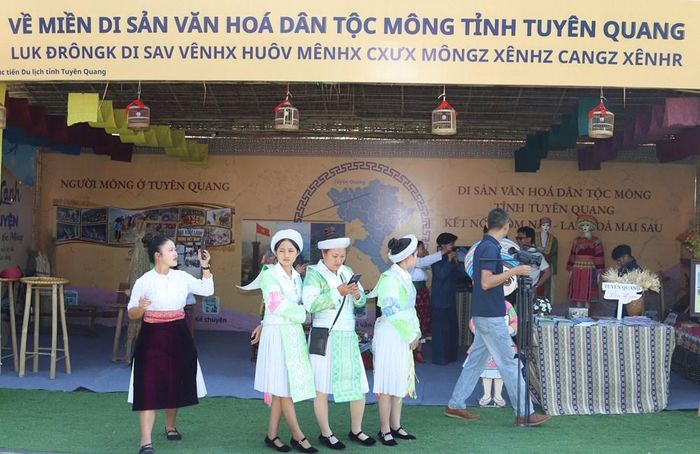 Không gian trưng bày của tỉnh Tuyên Quang