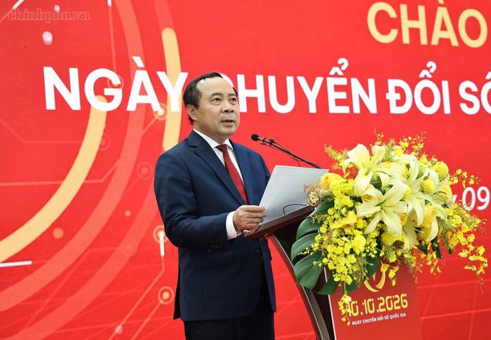 Bộ trưởng Bộ KH&CN Vũ Hải Quân phát biểu tại sự kiện. Ảnh: Thu Giang