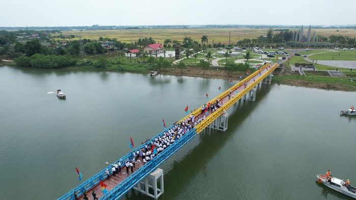 Khu di tích Quốc gia đặc biệt Đôi bờ Hiền Lương - Bến Hải. Ảnh: Nguyên Linh-TTXVN