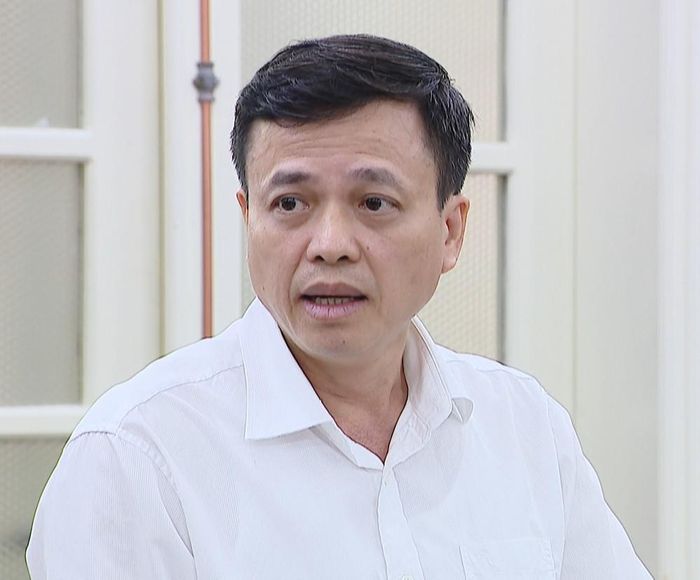 Ông Đỗ Quốc Việt, Phó Cục trưởng Cục Điện ảnh phát biểu tại Họp báo