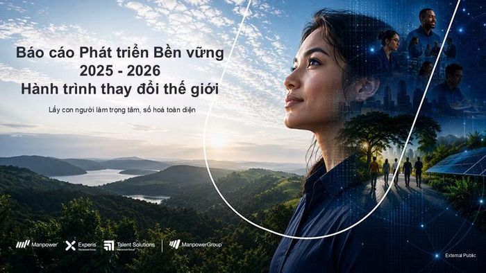 Báo cáo có chủ đề “Hành trình thay đổi thế giới: Lấy con người làm trọng tâm và số hóa toàn diện” tập trung vào ba lĩnh vực: hành tinh, con người và thịnh vượng cùng nguyên tắc quản trị. (Ảnh: ManpowerGroup)