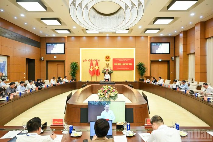 Quang cảnh Hội nghị lần thứ sáu Ban Chấp hành Đảng bộ Quốc hội nhiệm kỳ 2025-2030. (Ảnh: DUY LINH)