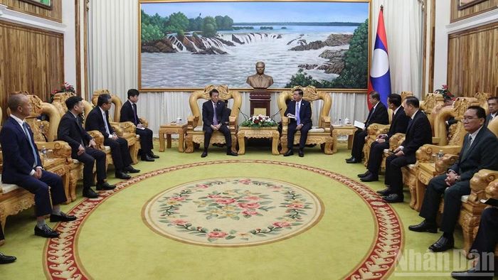 Quang cảnh cuộc hội kiến. (Ảnh: DUY TOÀN)