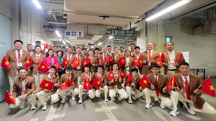 Đoàn Thể thao Việt Nam tại ASIAD 20. Ảnh: TÂM NINH